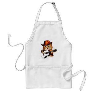 Tablier Meow-sic Star drôle Chant Chat Apron
