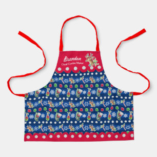 Tablier Meowy Christmas Joyeux Rindeer Apron
