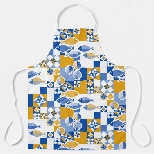 Tablier Mer et tuiles (Recto)