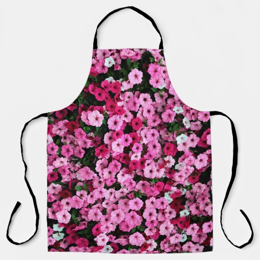 Tablier Mer fleurie de fleurs nature (Recto)