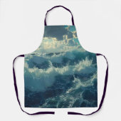 Tablier mer magnifique et vagues (Recto)