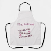 Tablier Merci D'Être Mon Appréciation De Classe Enseignant (Recto)