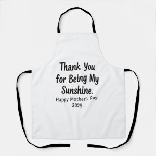 Tablier Merci d'être mon soleil