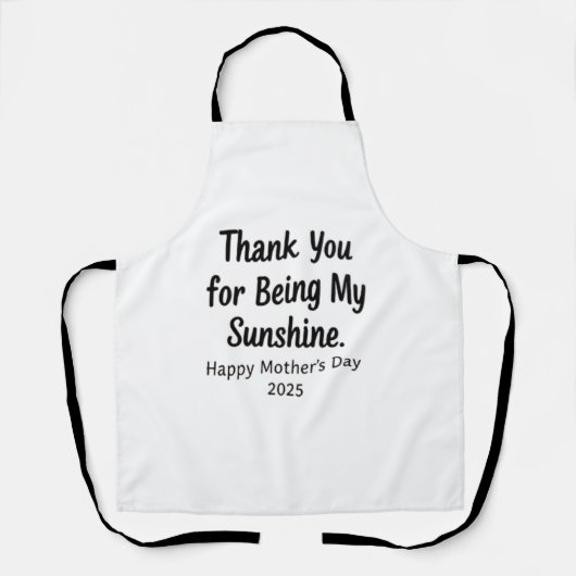 Tablier Merci d'être mon soleil (Recto)