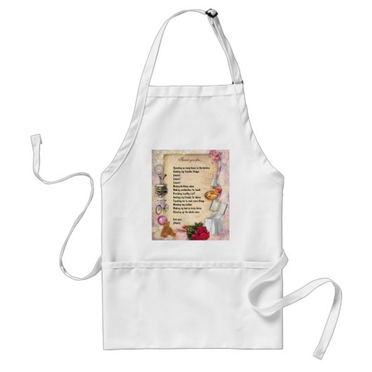 Tablier Merci, Maman (personnalisable) (Devant)