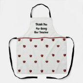 Tablier Merci Pour Être Notre Enseignant Pommes Mosaïque (Recto)