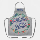 Tablier Mère de la mariée Nom modifiable (Recto)