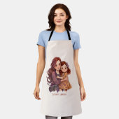 Tablier Mère et fille parkly personnalisée (Porté)