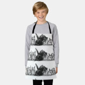 Tablier Mère lapin et bébés (Porté)