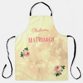 Tablier Mère matriarche Rose personnalisée (Recto)