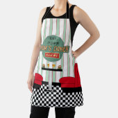 Tablier Mère Retro Diner avec Burgers & Bière (Insitu)