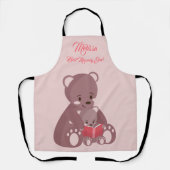 Tablier Mère's Day mignonne Bears. (Recto)