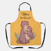 Tablier Mère's Day mignonne Bears. (Recto)