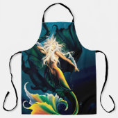 Tablier Mermaid Dragon Imaginaire bleu (Recto)