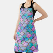 Tablier Mermaid fish scale wave japanese seamless pattern. (Insitu)