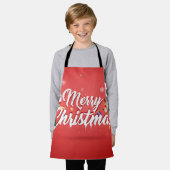 Tablier Merry christmas (Porté)