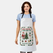 Tablier Merry Christmas and a Happy New Year (Porté)