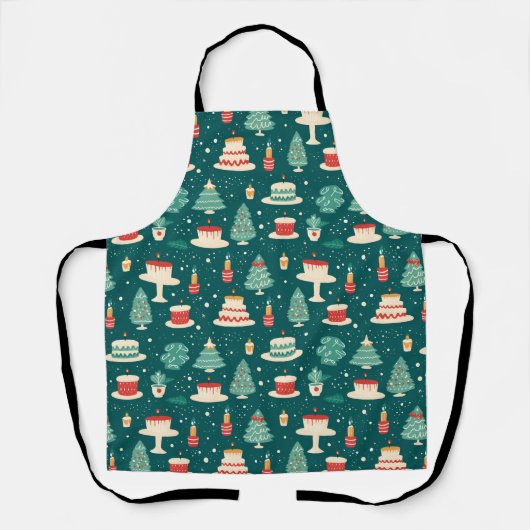 Tablier Merry Christmas Baking Pattern (Recto)
