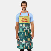 TABLIER MERRY CHRISTMAS DESIGN (Porté)