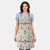 Tablier Merry Christmas Scandinavian Gnome Apron (Porté)