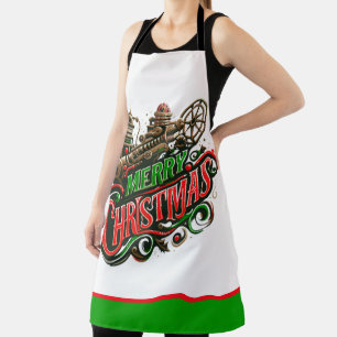 Tablier Merry Christmas steampunk