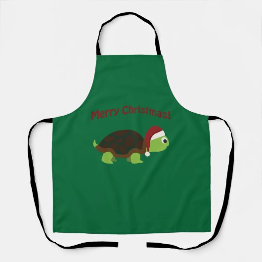 Tablier Merry Christmas Turtle (Recto)
