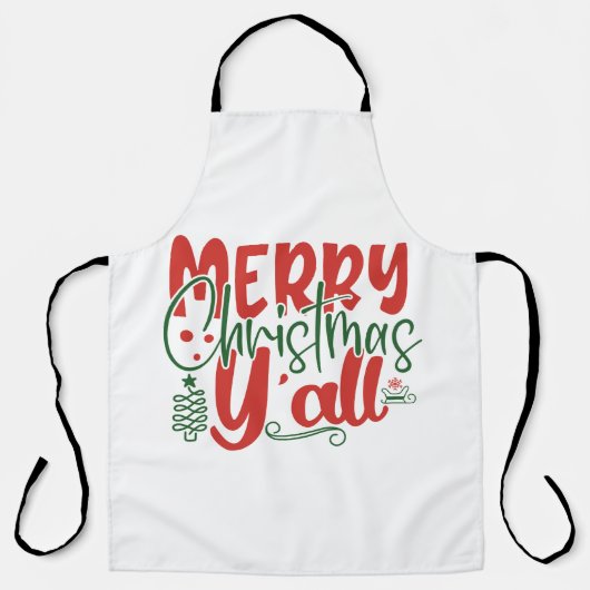 Tablier Merry Christmas Y'all (Recto)