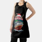 Tablier Merry Cruisemas Cruise Ship Famille Noël Drôle (Insitu)