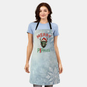 Tablier Merry PIPmas Trading Bull Christmas Design – Funny (Porté)