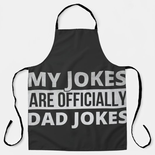Tablier mes blagues sont des blagues de papa (Recto)