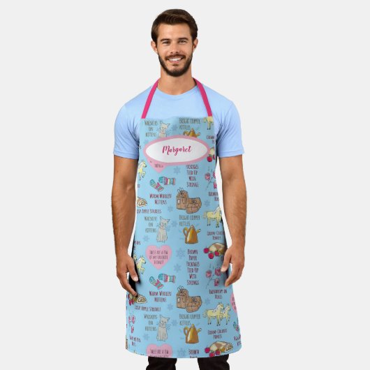 Tablier Mes choses préférées Son de la musique Personnalis (Porté)