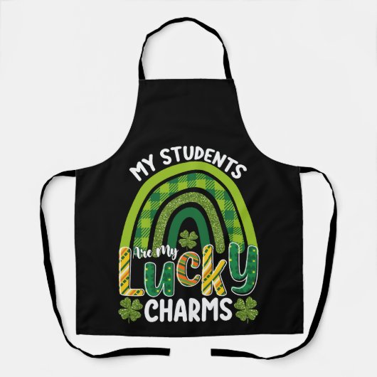 Tablier Mes étudiants sont mes charmes chanceux St Patrick (Recto)