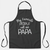 Tablier Mes Gens Favoris M'Appelent Papa (Recto)