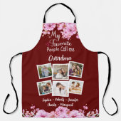 Tablier Mes gens favoris m'appellent grand-mère, noms et p (Recto)