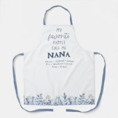 Tablier Mes Gens Préférés M'Appelent Nana, Grand-Mère Apro (Recto)