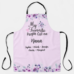 Tablier Mes Gens Préférés M'Appelent Nana Nom des petits