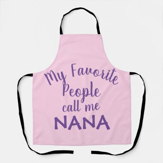 Tablier Mes gens préférés m'appellent Nana (Recto)
