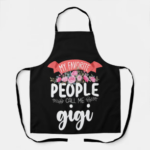 Tablier Mes personnes préférées m'appellent Gigi la fête d