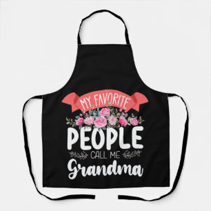 Tablier Mes personnes préférées m'appellent grand-mère pou