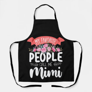 Tablier Mes personnes préférées m'appellent Mimi la fête d