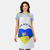 Tablier Message inspirant Nous sommes avec l'Ukraine (Porté)