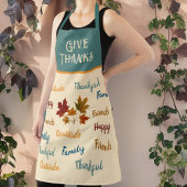 Tablier Messages de remerciement modernes en Action de grâ