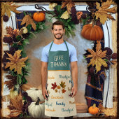 Tablier Messages de remerciement modernes en Action de grâ