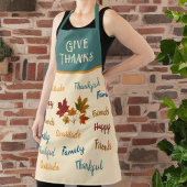 Tablier Messages de remerciement modernes en Action de grâ