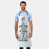 Tablier Messy Kitchen est heureux et extatique Personnalis (Porté)
