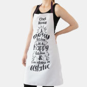 Tablier Messy Kitchen est heureux et extatique Personnalis (Insitu)