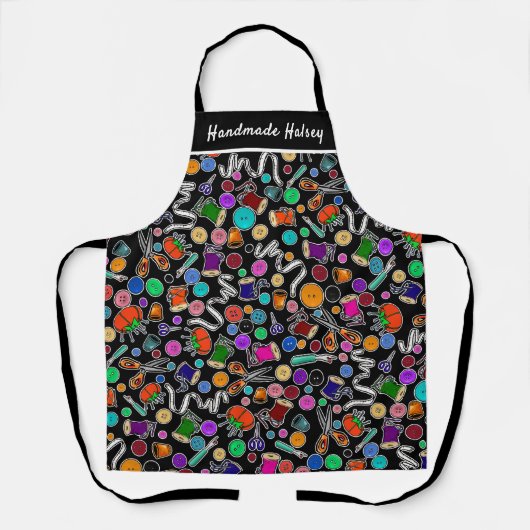 Tablier Mesurer deux fois coupé une fois coudre des fourni (Recto)