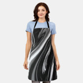 Tablier Métal argenté fluide (Porté)