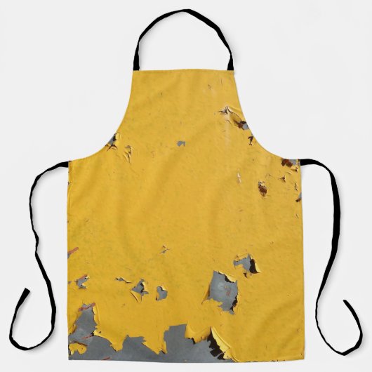 Tablier Métal jaune fissuré : texture sale. (Recto)