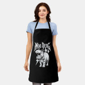 Tablier Métal Maigre de mort bébé Hippo Moo Deng Hippopota (Porté)